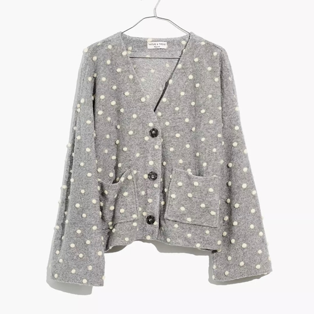 Texture & Thread Boxy Bobble Cardigan - image 3